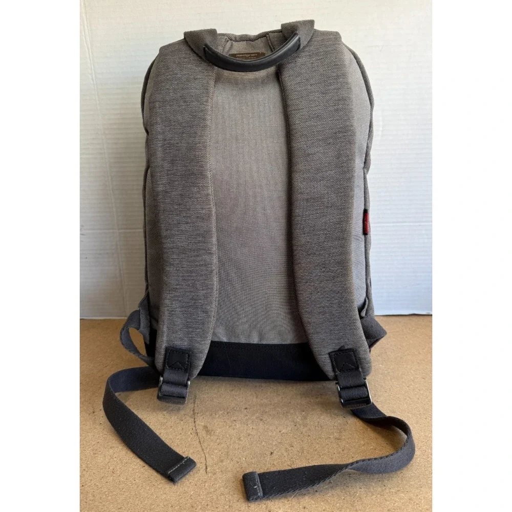 Hedgren Backpack Laptop Bag Gray Link Hook Up 15.5